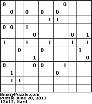 Binary Puzzle