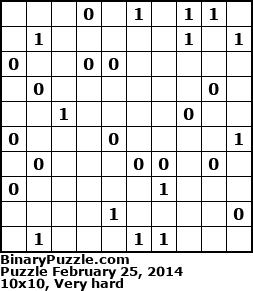Binary Puzzle