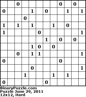 Binary Puzzle