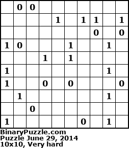 Binary Puzzle
