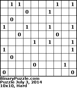 Binary Puzzle