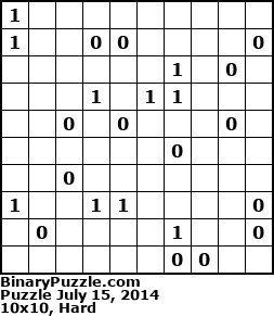 Binary Puzzle