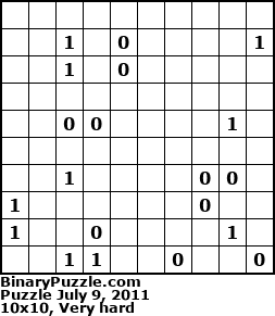 Binary Puzzle