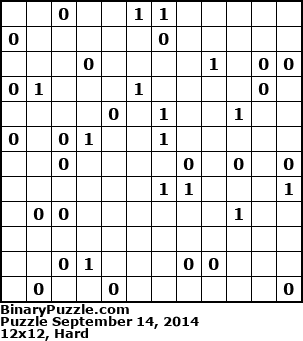 Binary Puzzle