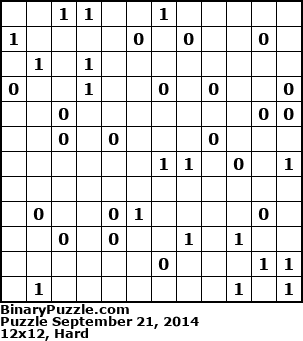 Binary Puzzle