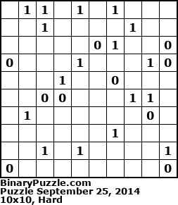 Binary Puzzle