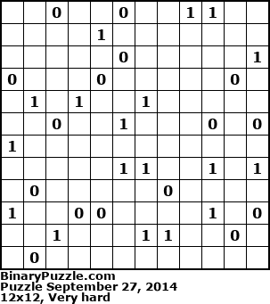 Binary Puzzle