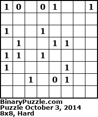 Binary Puzzle