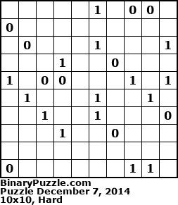 Binary Puzzle