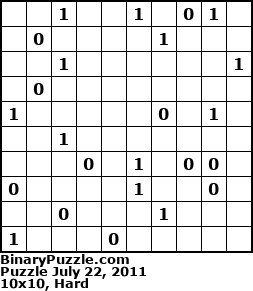 Binary Puzzle