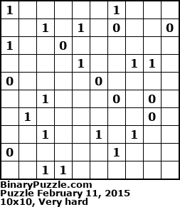 Binary Puzzle