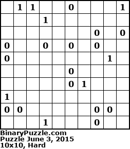 Binary Puzzle