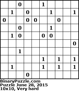 Binary Puzzle