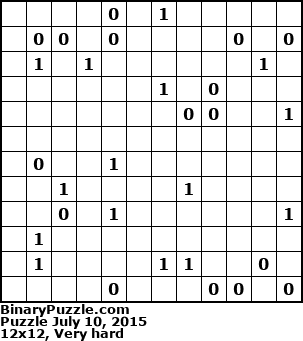 Binary Puzzle