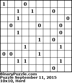 Binary Puzzle