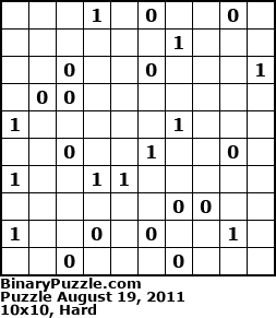Binary Puzzle