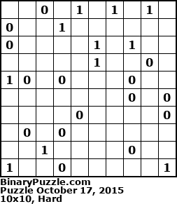 Binary Puzzle