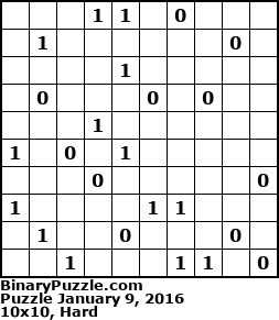 Binary Puzzle