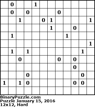 Binary Puzzle