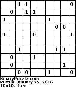 Binary Puzzle