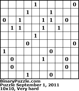 Binary Puzzle