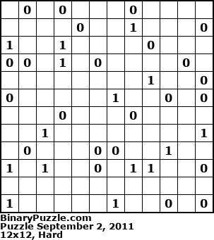 Binary Puzzle