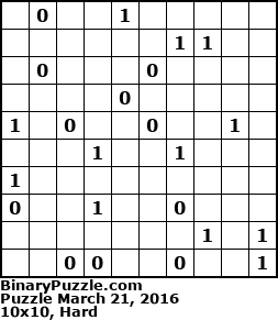 Binary Puzzle