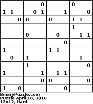 Binary Puzzle