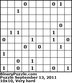 Binary Puzzle