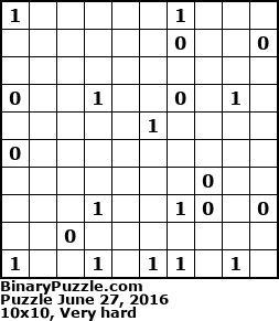 Binary Puzzle