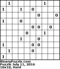 Binary Puzzle