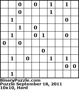 Binary Puzzle