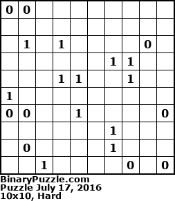 Binary Puzzle