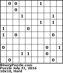 Binary Puzzle