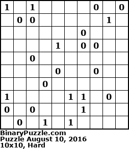 Binary Puzzle