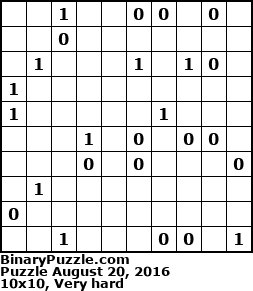 Binary Puzzle
