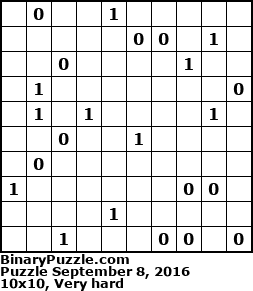 Binary Puzzle