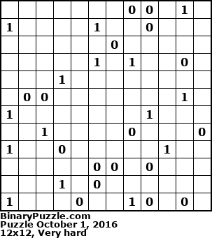 Binary Puzzle