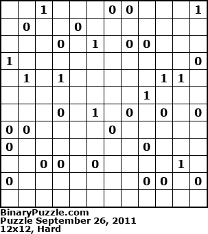 Binary Puzzle