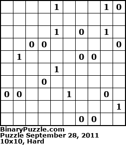 Binary Puzzle