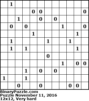 Binary Puzzle