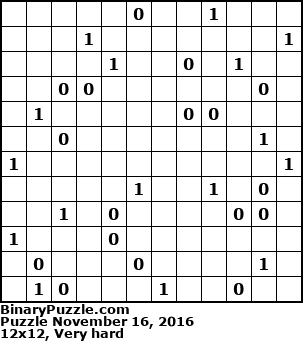 Binary Puzzle