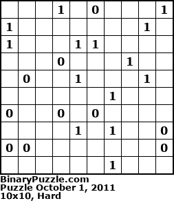 Binary Puzzle