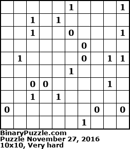 Binary Puzzle