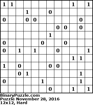 Binary Puzzle