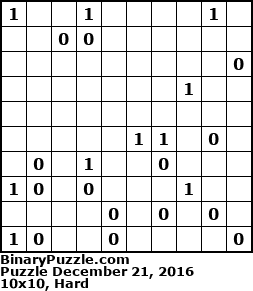 Binary Puzzle