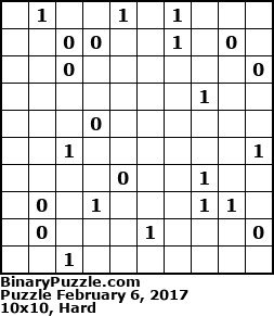 Binary Puzzle