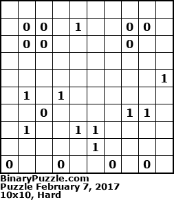 Binary Puzzle