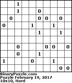 Binary Puzzle