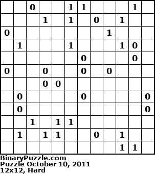Binary Puzzle